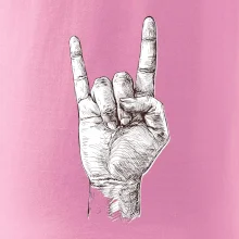 Rocková ruka kreslená