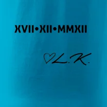 Datum výročí a iniciály