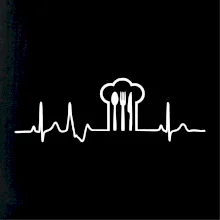 EKG kuchař čepice a příbory