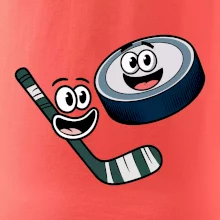 Parové triko - Puk a hokejka