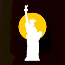 Socha svobody slunce