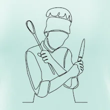 Kuchař jedním tahem