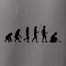 Evoluce houbař muž