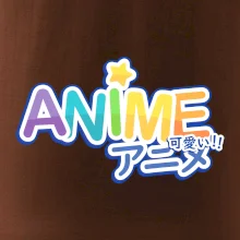 Anime nápis duhový