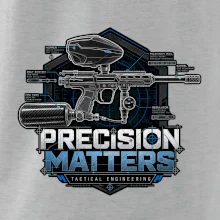 Technický nákres precision matters paintball
