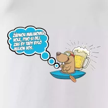 Žádnou malinovku, ale pivo