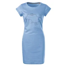 Mapa Ukrajiny - srdce