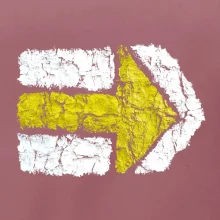 Párová turistická značka žlutá