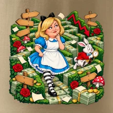 Alenka v říši dluhů finanční bludiště