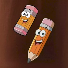 Parové triko - Tužka a guma