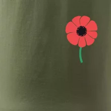 Vlčí mák ikonka na prsu