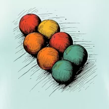 Petanque koule kresba