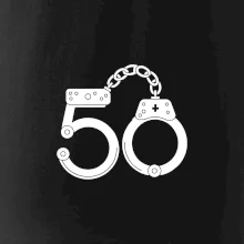 Narozeninové tričko pro policajta - pouta 50