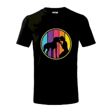 Retro kruh - boxer a dívka