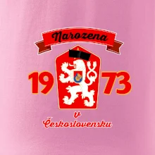 Narozena v Československu - Přelepený znak 1973