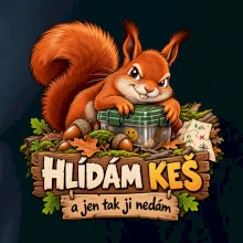 Hlídám keš veverka s pokladem