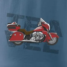 Cestovní motorka Amerika červená