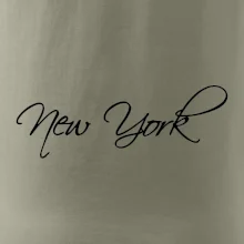 New York nápis psacím