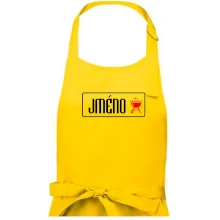 Zástěra na grilování s vlastním jménem
