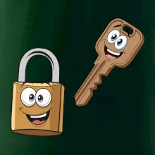 Parové triko - Zámek a klíč