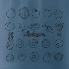 Frutarián ovoce ve čtverci