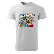 Skateboard ve street stylu eat sleep repeat