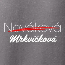 Svatební triko - změna příjmení