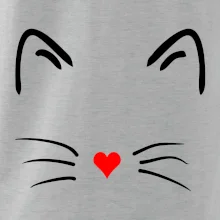 Kočka - srdce místo nosu