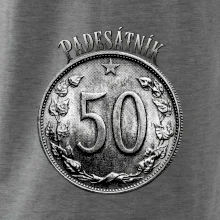 Padesátník 1963 - 1978 s nápisem