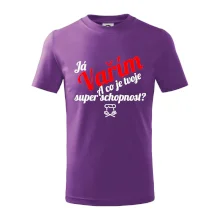 Já vařím - tvoje superschopnost? šikmý nápis
