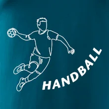 Handball nápis šikmo
