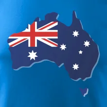 Austrálie - vlajka mapa