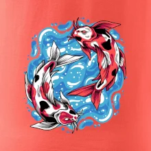 Yin & Yang Koi kapr - červený Yin & Yang Koi kapr - červený