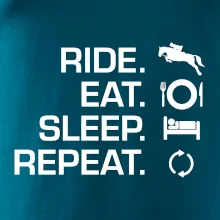 Ride Eat Sleep Repeat koně Ride Eat Sleep Repeat koně