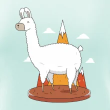 Alpaka kreslená