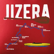 Mapa řeky Jizery