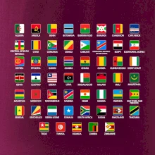 Vlajky států - Afrika