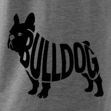 Bulldog  nápis v těle