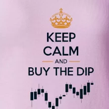 Keep Calm and Buy the Dip - koruna  a graf