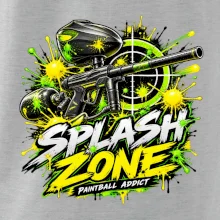 Neonový zásah splash zone paintball
