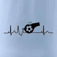 EKG fotbal rozhodčí a píšťalka