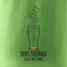 Deko zastávka čas na pivo sklenice s potápěčskými bublinami