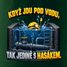 Instalatér pod vodou s hasákem