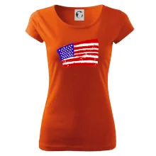 Americká vlajka ohnutá