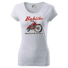 Babička motorkářka