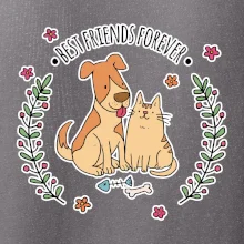 Kočka a pes best friends