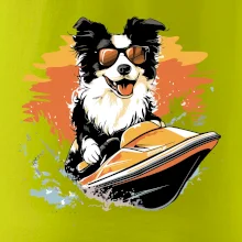 Border Kolie na vodním skútru