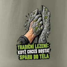 Tradiční lezení se spárou v těle