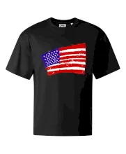 Americká vlajka ohnutá