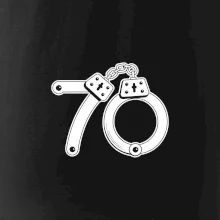 Narozeninové tričko pro policajta - pouta 70